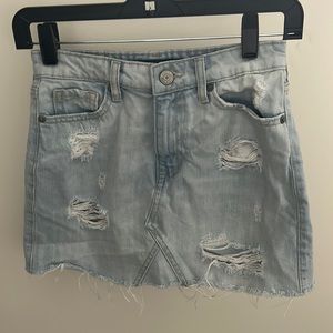 Light Blue Mini Skirt